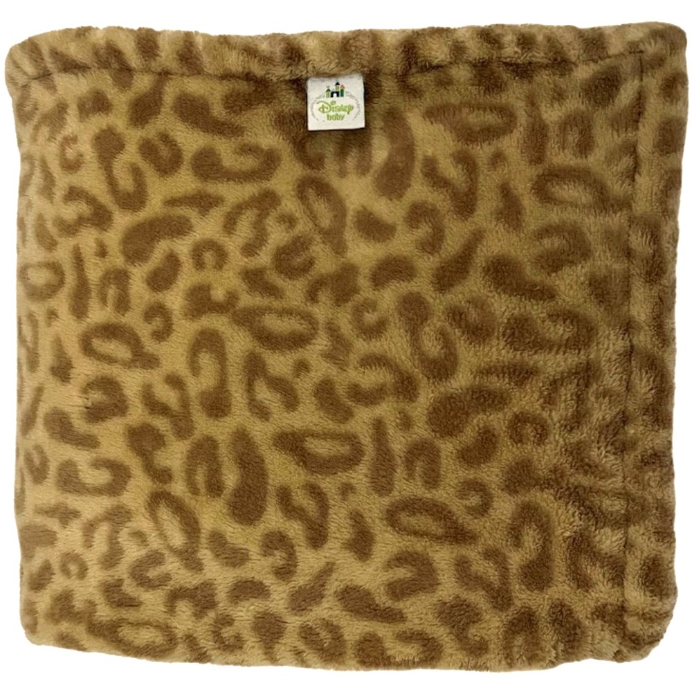 Disney Baby Brown Leopard Print Fleece Blanket Lovey Animal Cheetah Security - Picture 1 of 4